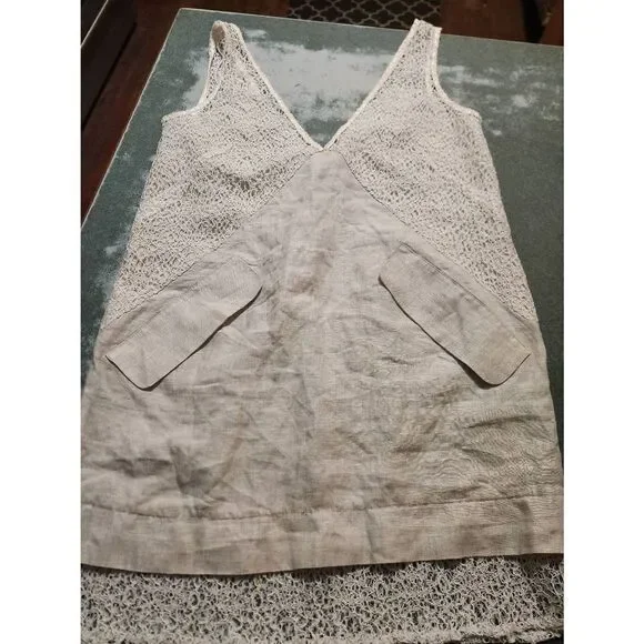 Rachel Comey Flame Lace and Linen Dress sz 2 - Picture 3 of 5